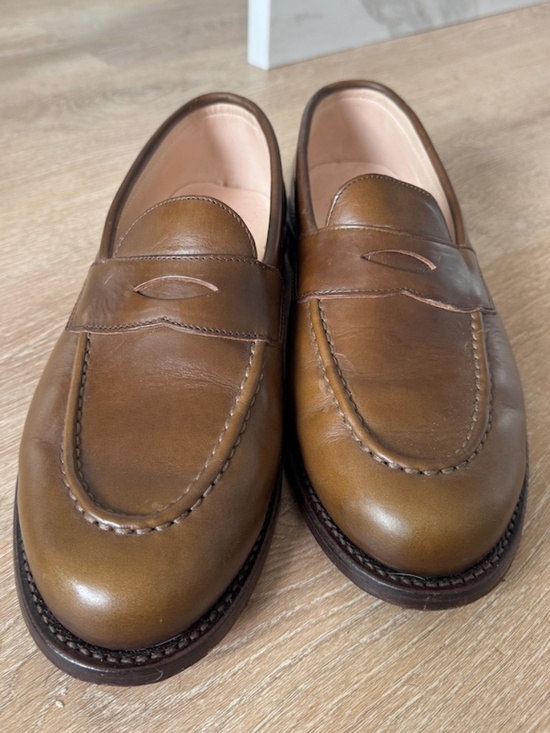 Grant Stone Penny Loafer Dark Brown in Size 10 Wide main image 5